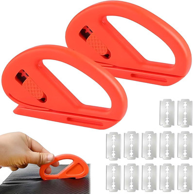 2 Stück Geschenkpapier Schneider mit 12 Pcs Klingen, Wrapping Paper Cutter, Gift