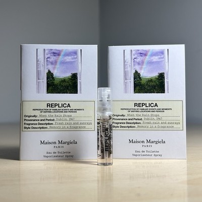 Maison Margiela Paris When the Rain Stops EDT 1.2 ML Samples, Set of 2