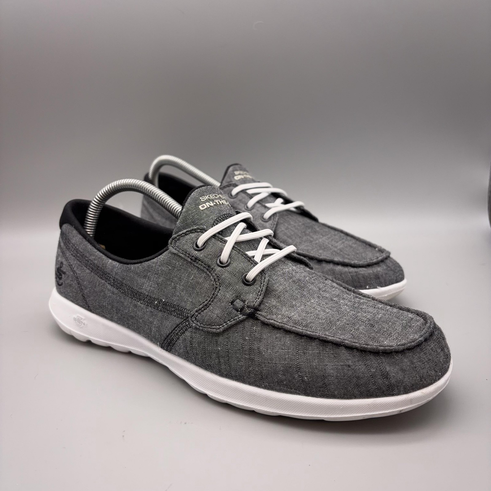 Skechers Shoes Womens Size 10 Gray Isla On-The-Go  Boat Comfort Slip ons
