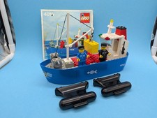 LEGO 4015 Freighter City Frachter Boot Frachtschiff blau 100% komplett mit BA