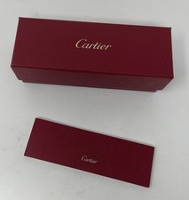 Cartier Sunglasses Eyeglasses Gift Storage Empty Red Box W/ Booklet