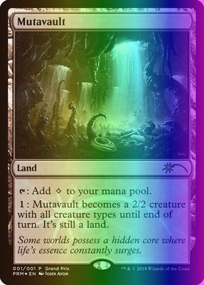 MTG Magic the Gathering Mutavault (2018/20) Grand Prix LP FOIL