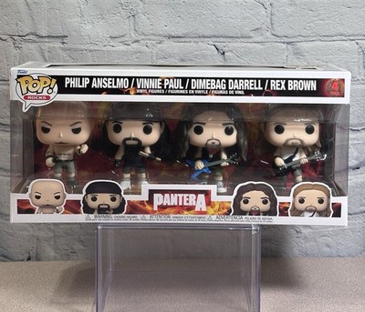 Funko Pop! Rocks Pantera Phil Anselmo, Vinnie Paul, Dimebag Darrell & Rex Brown