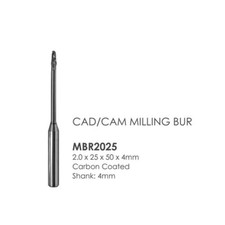 Zirconia Milling Burs - Carbon Coated - Roland CAD/CAM - MBR 2025 2 mm 