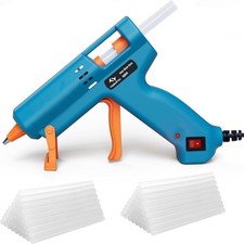 Tilswall Hot Glue Gun for Crafting, 50W Mini Melt Guns with 75pcs 130mm Glue 0.29 per stick