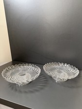 2 Coupe Compotiers En Cristal Baccarat Modelé Bambou 