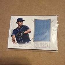 Panini 2015 National Treasures Chris Archer Colossal Memorabilia #11 Rays MLB