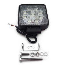 Square 27w Spot Beam Led Off Road Work 9 Led Light 12v 24v Universal Use Suv Car Square 27w Spot Beam Led Off Road Work 9 Led Light 12v 24v Universal Use Suv Car