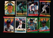 George Brett   1981 1987 1988 1990 1991 1992  Donruss Leaf  Baseball Cards