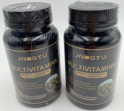 2 jnbgtu multivitamins 120 capsules each vegan dietary supplement probiotics