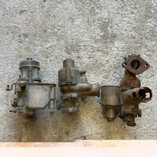 Lot Of 3 Vintage Carburetors Carter W-1 Downdraft Brass Updraft Core Parts Repa Lot Of 3 Vintage Carburetors Carter W-1 Downdraft Brass Updraft Core Parts Repa