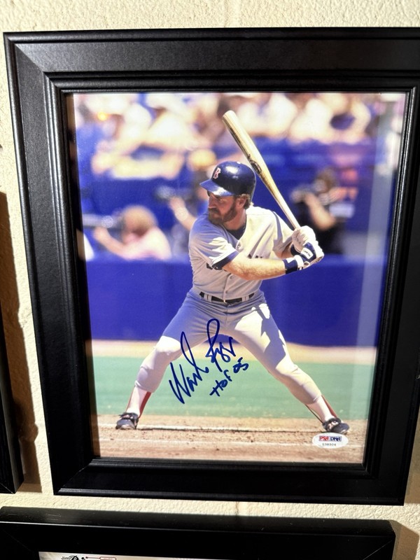 Wade Boggs Boston Red Sox Hall Of Frame Signed Photo, Hall Of Fame, Autograph