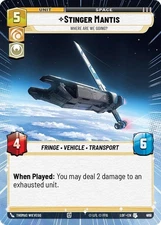 Stinger Mantis Hyperspace Foil - LOF 938 NM - Star Wars Unlimited