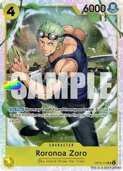Roronoa Zoro OP15-113 Super Rare - Adventure on Kami's Island Foil One Piece TCG