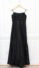 Badgley Mischka Black Strapless Floor Length Mermaid Dress Sz 10 Formal Prom Y2K