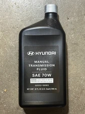 NEW OEM HYUNDAI SAE 70W MANUAL TRANSMISSION FLUID (DUAL CLUTCH)