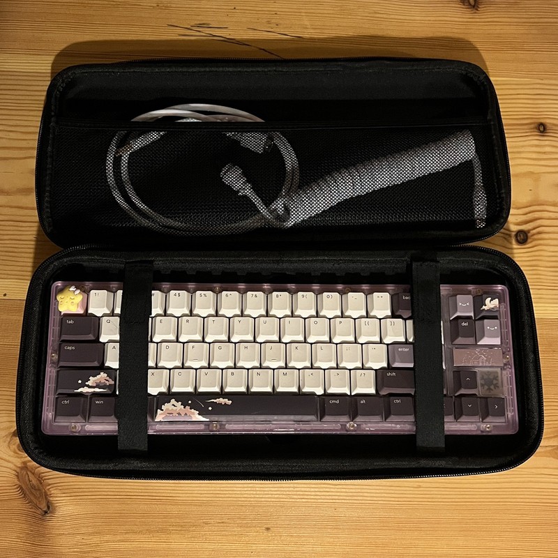ikki68 Aurora Keyboard with Osume Dusk keycaps Linear Mechanical Custom