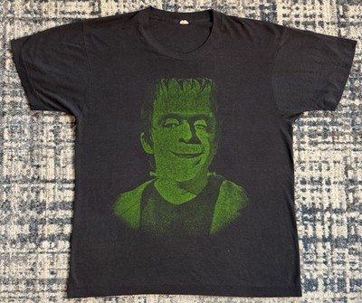 Vintage 80s Herman Munster Frankenstein T Shirt Sz L The Munsters Punk Rock Band