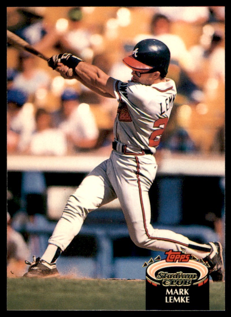1992 Topps Stadium Club Mark Lemke Atlanta Braves #316