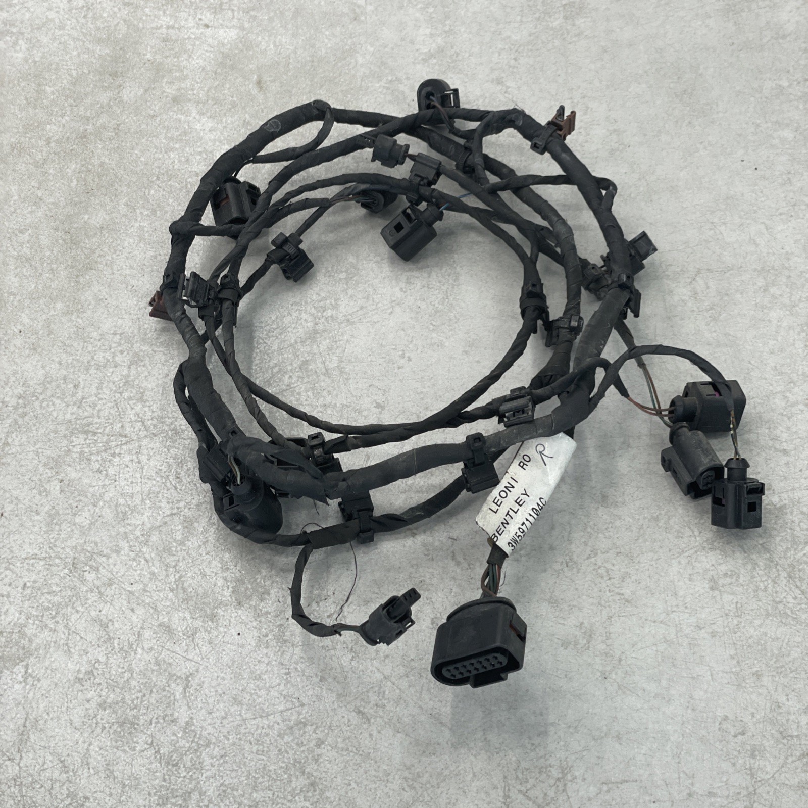 2009 Bentley Continental Flying Spur Rear Bumper Parking Sensor Wiring Harness