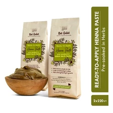 Nat Habit Ready To Apply Henna Paste For Shiny Hair 220g Each Pack Of 2