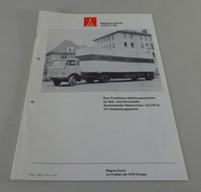 Prospekt Magirus-Deutz LKW 120 D 7 FS Frontlenker-Sattelzugmaschine Stand 5/1973