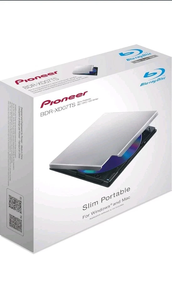 Pioneer BDR XD07T-UHD/4K UHD Friendly Libre Drive USB C inklusive 