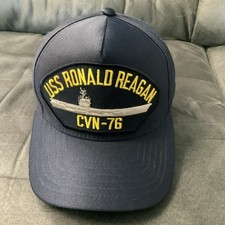 USS RONALD REAGAN CVN-76 Hat Cap Made in USA By Eagle Crest