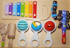 Hape And Other Wooden Percussion Clapper Bell...