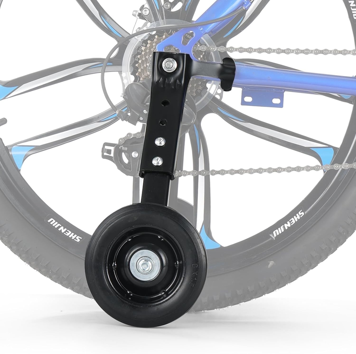 (New) Heavy-Duty Bike Training Wheels 24"-26" Bicycles - 300LB Capacity Rubber Wheels (37.99 USD)