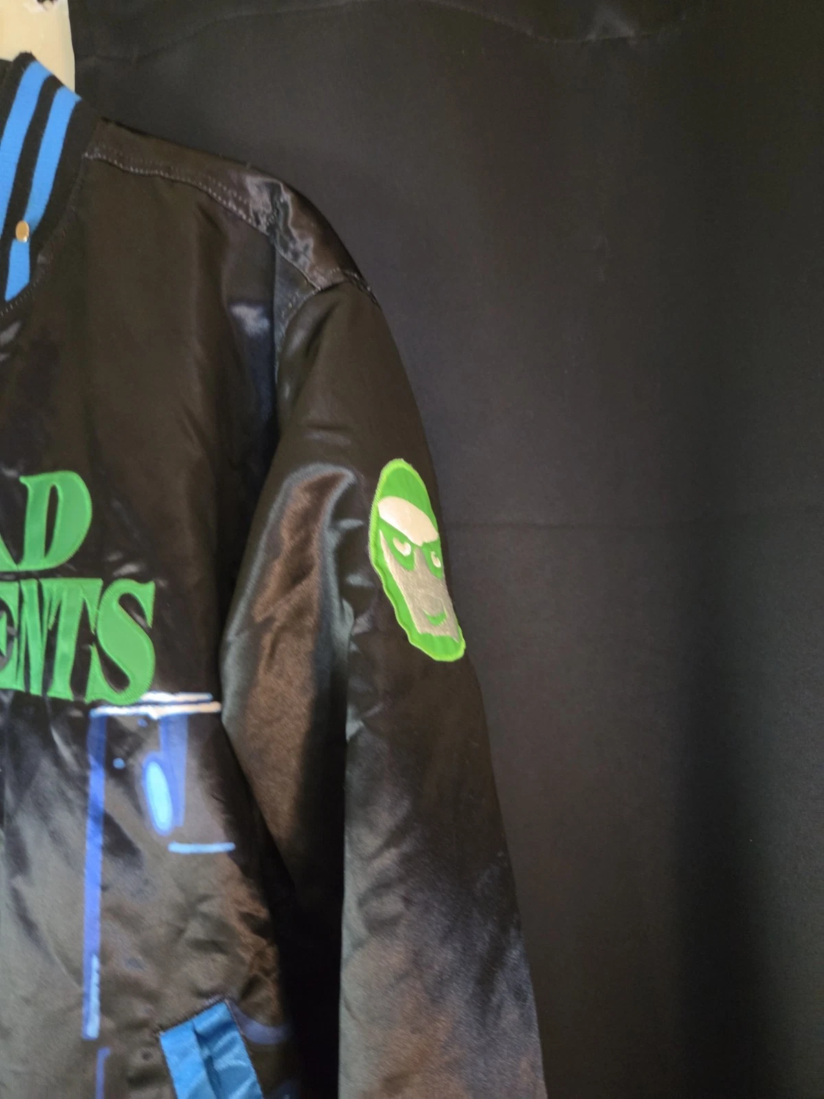 Mens Headgear Classics Dead Presidents 1995 Button Bomber Satin Jacket Size XL - product detail image 5