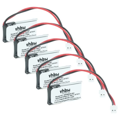 5 Batteries pour Diagral DIAG44ACX, TF410X 90mAh 3,7V - Photo 1/4