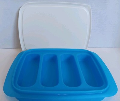 Tupperware Snack Bar Maker Cereal Granola Blue Tray & White Seal #6820, 6488