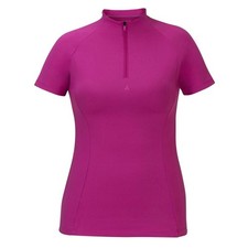 Shires Aubrion React Women's Short Sleeve Base Layer - Fuchsia