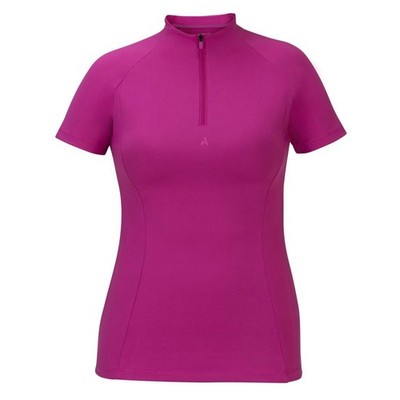 Shires Aubrion React Damen Kurzarm Basisschicht - Fuchsia