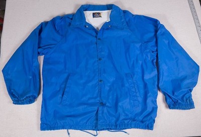 The Knit Shirt Exchange wind breaker Eazy E Nylon blue Jacket Size XL USA