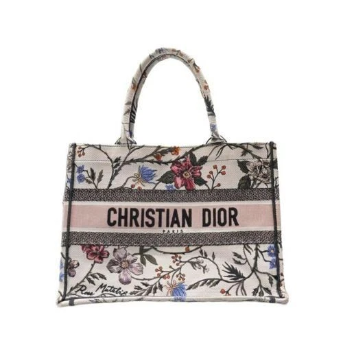Sac fourre tout moyen Dior blanc livre de fleurs 34,5 16 24,5 120810402