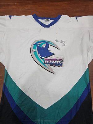 Corpus Christi Ice Rayz Hockey Jersey Size 54 #4 Robo Fail Signed Game Jersey