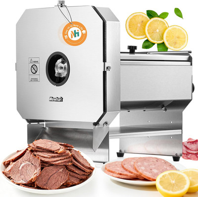 Professional Electric Deli Slicer for Meat, Cheese & Veggies - 0-10mm Thickness