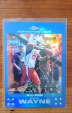 2007 Topps Chrome - All-Pro Reggie Wayne #TC45 Blue Refractor