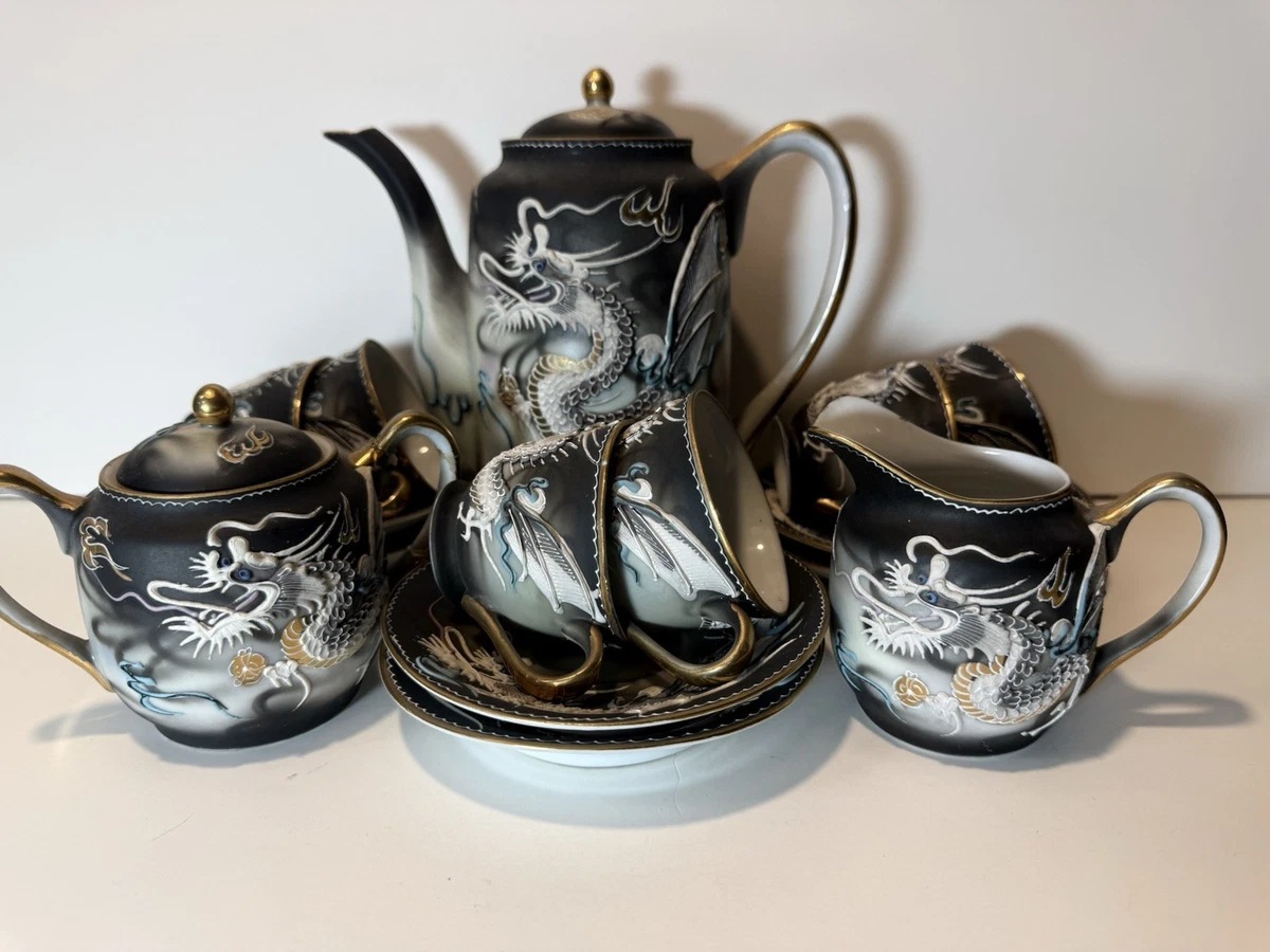 Dragon Tea Set In Collectible Japanese Teapots & Tea Sets (1900