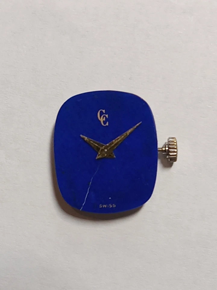 Concord Lapiz Lazuli Dial Cal 2412 Manual 17 Jewels Swiss Womens Watch Movement - Image 4 of 4
