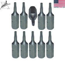 10x T8 Torx Security Star 8 Driver Bits 1/4" Hex Screwdriver Drill Driver 25mm