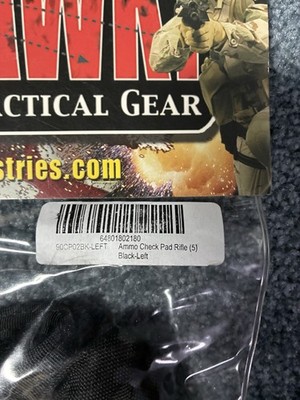 BLACKHAWK! Ammo Check Pad Rifle 5 Round MOLLE Hook & Loop Black 90CP02BK