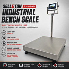 Industrial Bench scale 20"x16" Stainless steel platform  indicator 600 x .05 lb