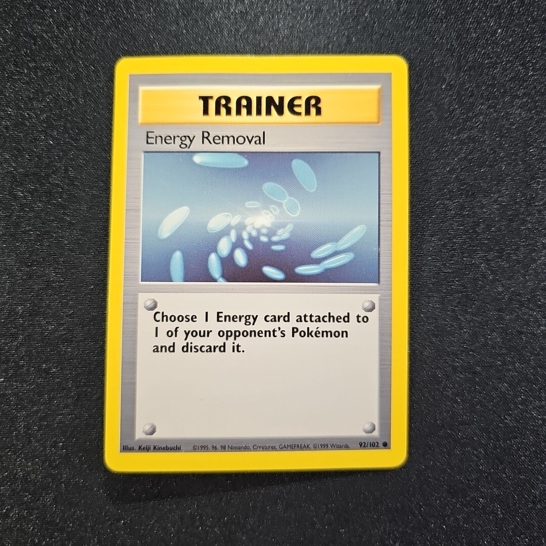 energy removal pokemon card Pokmon TCG #92 PSA 10 Base Set Discard those Energy cards 1999 Nintendo Pokemon Game Supr.Energy