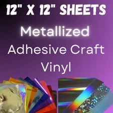 12”x12” Decorative Shimmer Adhesive Vinyl Film for Cricut Craft Projects