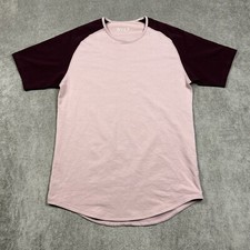 Bylt Shirt Mens Large Maroon Lux Drop Cut Short Sleeve Performance Stretch