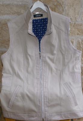 WALBUSCH Weste Gilet ohne Arm taupe Gr. 42 / L NEU