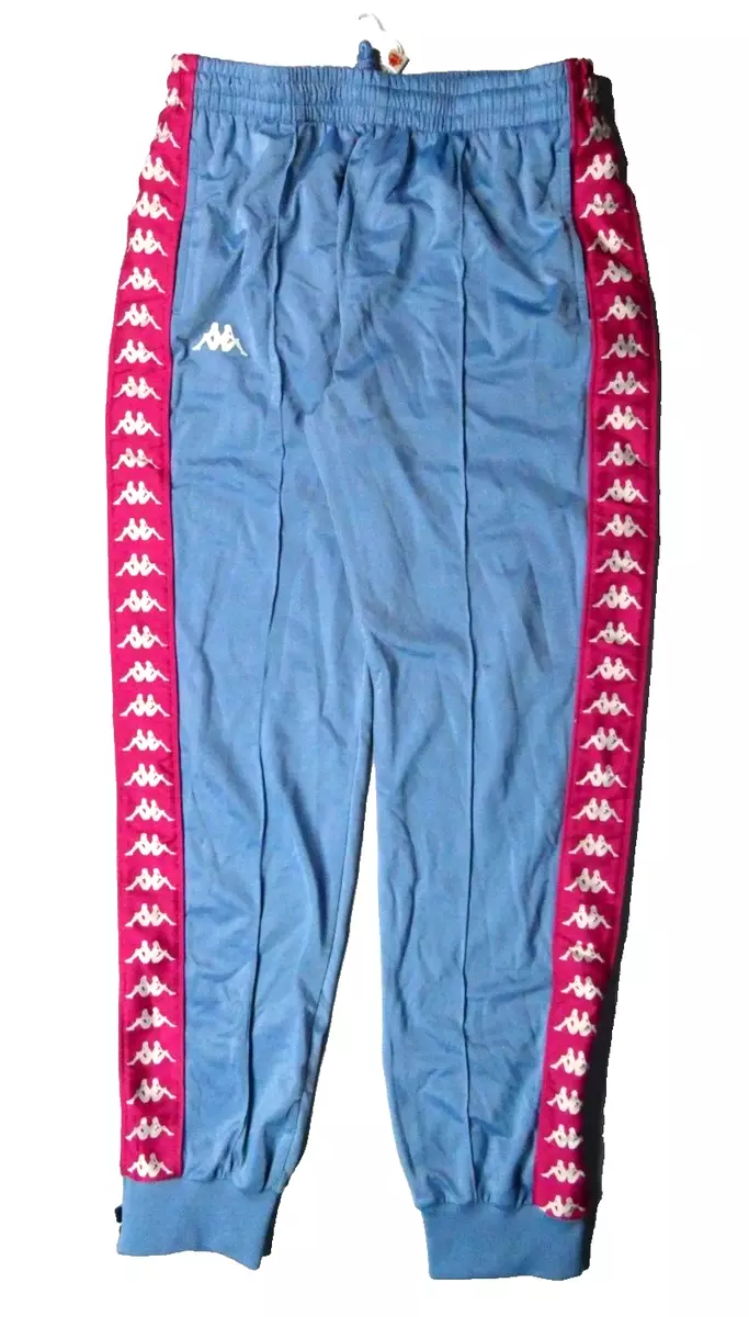 Kappa Jogger Track Pants, Teal/Pink, Size Large (L), Pre-Owned/Clean, Rare